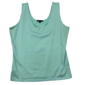 A'nue Ligne Blue Tank Top Women's Size L1 Dri-Fast Tactel Fabric Athleisure
